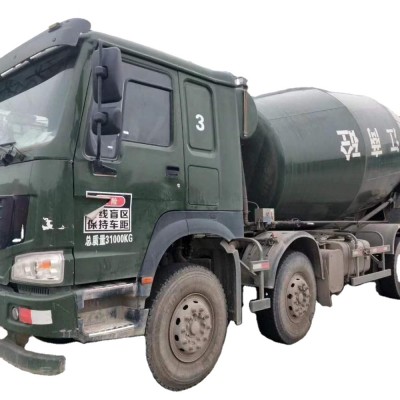 Second Hand used HOWO 12wheels 8x4 concrete mixer truck for sale