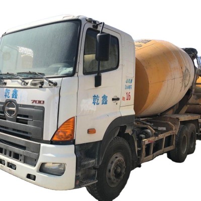 lower price used hino 700 concrete mixer truck, 6*4 mixer truck for sale