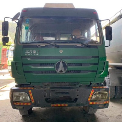 Good condition 2015 year high quality green original 2538 beiben truck, used Beiben 12wheel dump truck