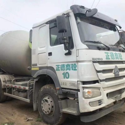 Used &fairly good working condition Howo 340hp 6*4 concrete mixer truck with factory price for sale