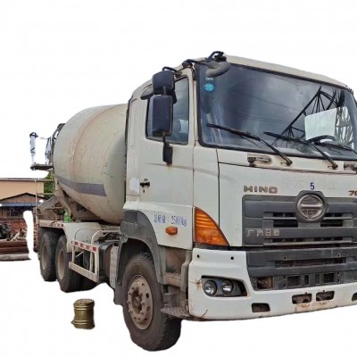 Fairly used 10 cubic meters Concrete Mixer Truck, Hino 700 brand 6*4 for sale