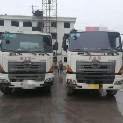 Good condition used mixer 12m3 mobile Hino 700 clean diesel power Japan used hino concrete mixer truck